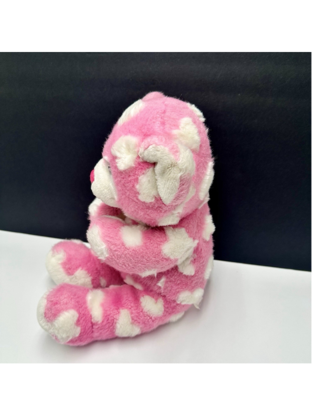 Vtg Build-A-Bear PINK KISSES Teddy Magnetic Hands Blowing Kisses Heart Plush 16" - Picture 7 of 11